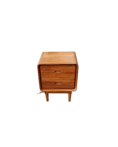 Scandinavian Nightstand 2 Drawers 48x40x55